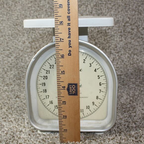 Vintage Pelouze Deluxe Wayette 25 lb Mechanical Kitchen Postal Scale Model Y400 - Picture 11 of 13